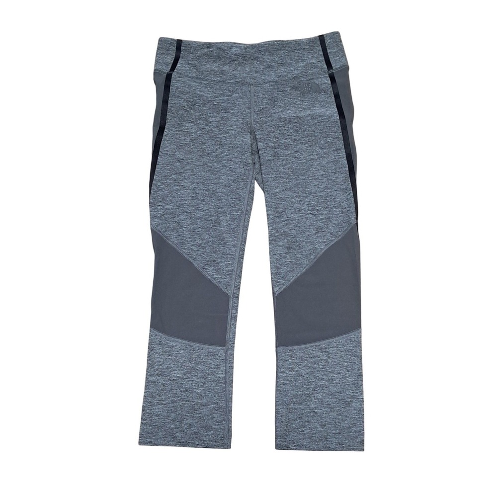 The North Face Womens Heather Gray Cropped Athletic Leggings Size S - Picture 1 of 6